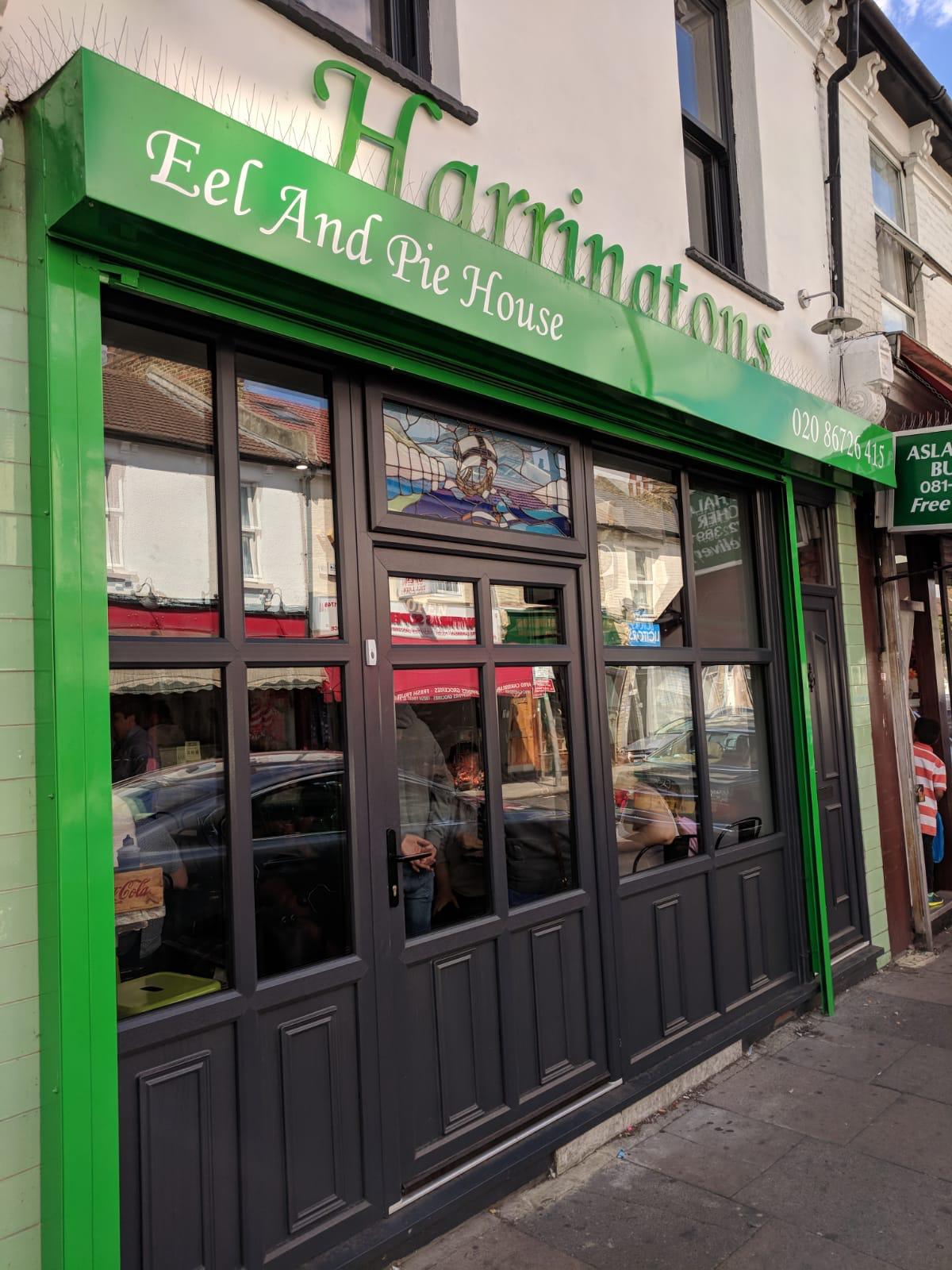 Harringtons pie and mash shop replacement windows in Tooting